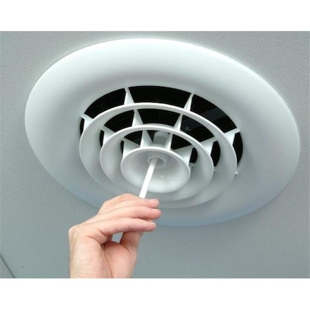 Havaco Quick Connect Havaco Quick Connect HT-GB-R1BD White Round Ceiling Diffuser and 8 in. Boot with Butterfly Damper HT-GB-R1BD